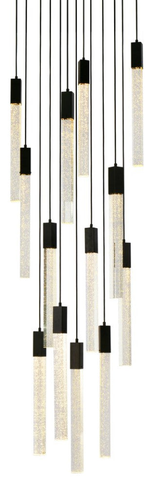 Wade 13-Light Pendant, Black