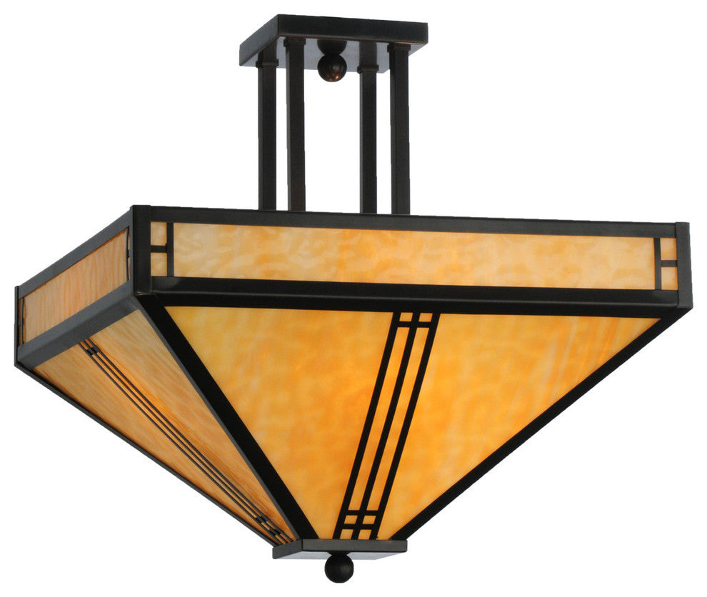 18Sq Prairie Loft Semi-Flushmount