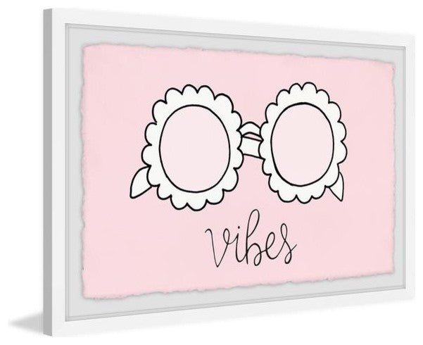 "Sunglasses Vibes" Framed Painting Print, 36"x24"
