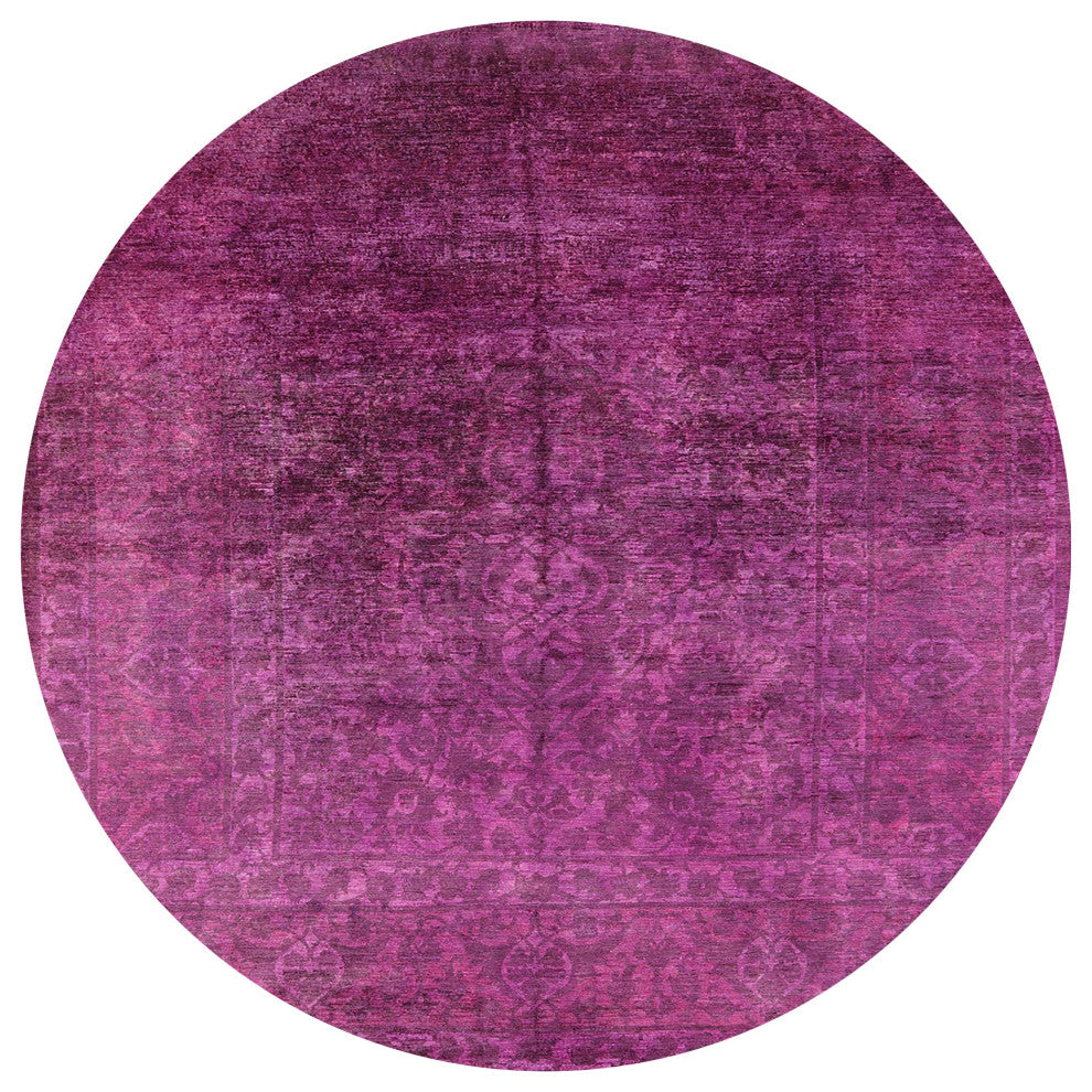 Ahgly Company Indoor Round Mid-Century Modern Area Rugs, 5' Round