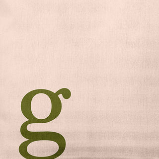 18"x18" Modern Monogram Decorative Throw Pillow, Olive