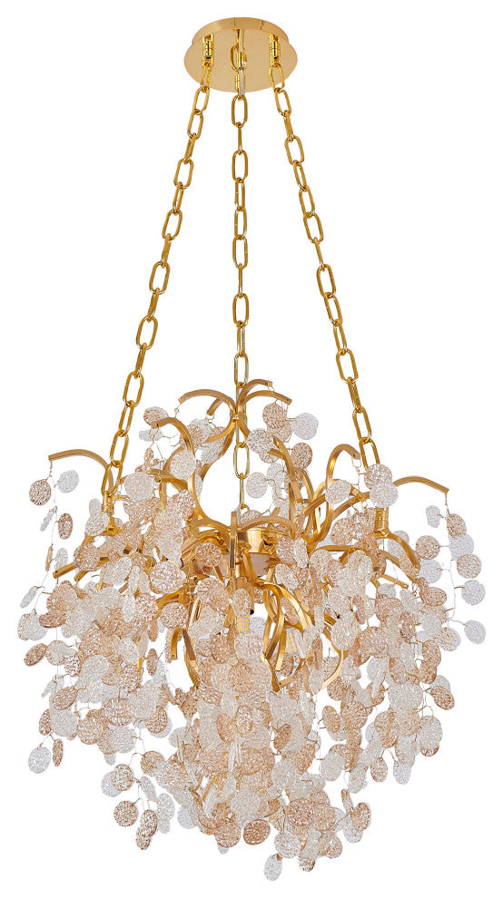 Bethel International CN05C22G 10 Light Chandelier, Gold