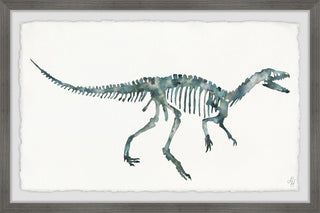 "Bluish Gray Skeleton" Framed Painting Print, 30"x20"