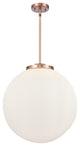 Beacon Pendant, Antique Copper, Matte White, Matte White
