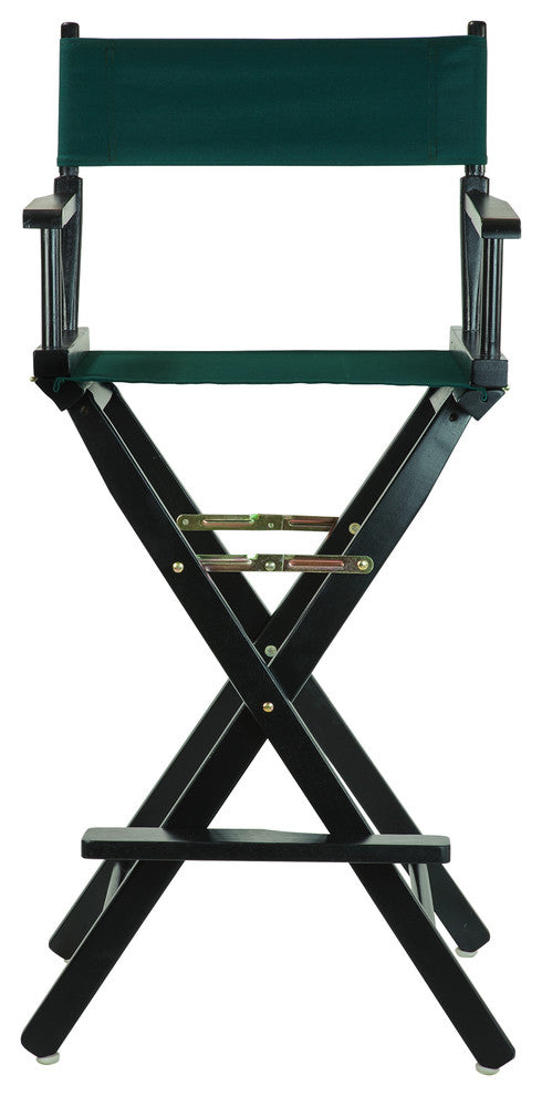 030" Director's Chair Black Frame-Hunter Green Canvas