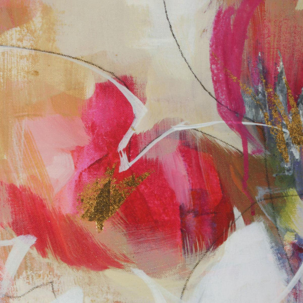 Fresh Start Art Print, Multi-Colored and Brushed Soft Gold