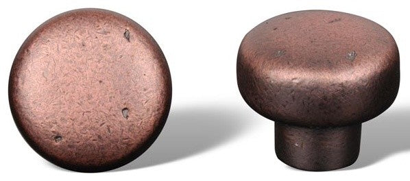 Distressed Copper RKI Distressed Heavy Circular Knob, RKICK709DC