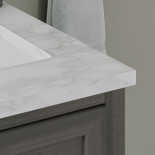 The Thalia Bathroom Vanity, Silver Gray, 54", Double Sink, Freestanding