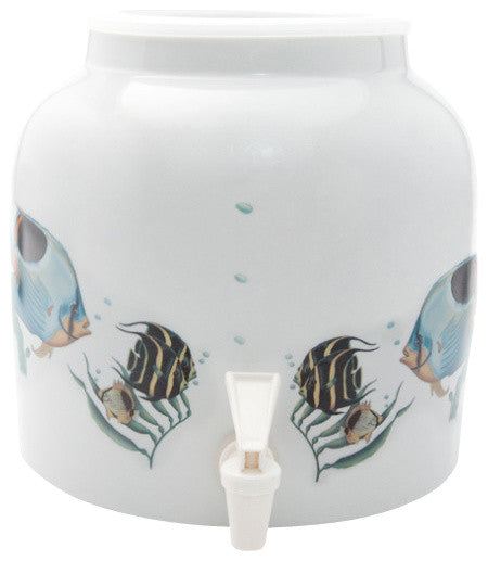 Goldwell Designs Tropical Fishes Design Water Dispenser Crock