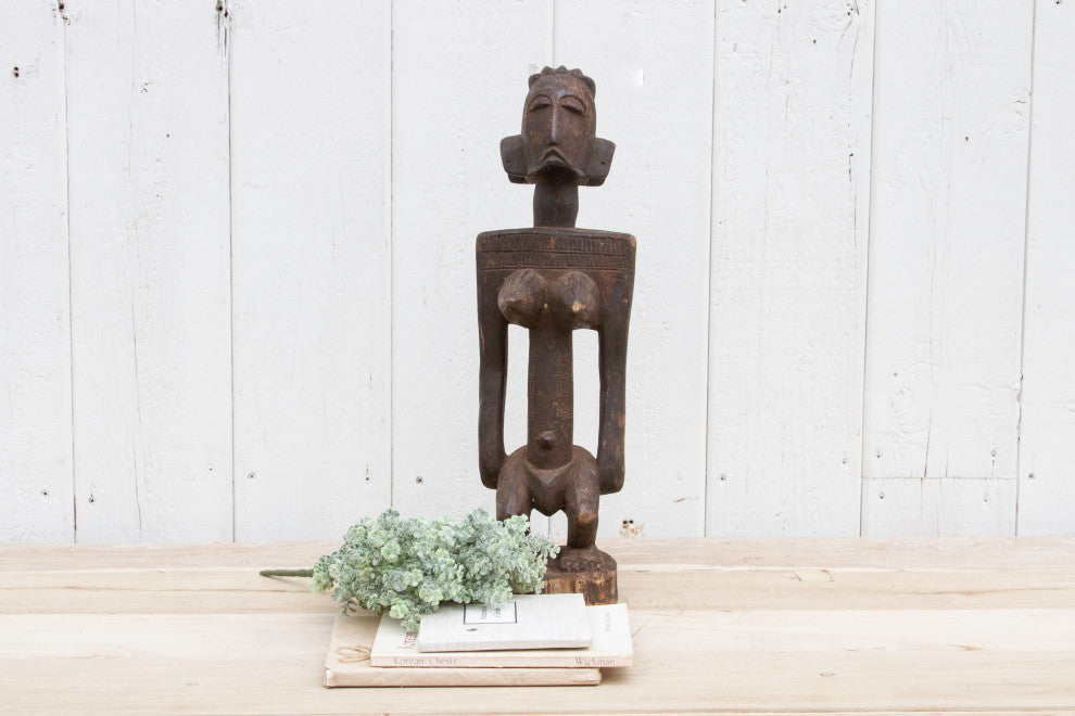 Antique Finely Carved Yoruba Statue