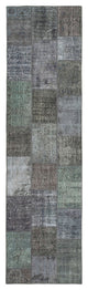 Rug N Carpet - Handmade Anatolian 2' 9" x 10' 1" Antique Patchwork Runner Rug