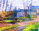 Armand Guillaumin Landscape With Small Houses, 20"x25" Wall Decal