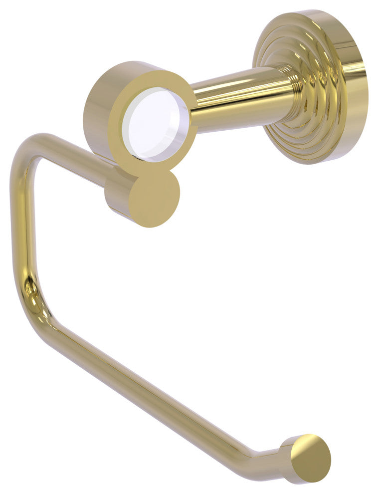 Pacific Beach European Style Toilet Tissue Holder, Unlacquered Brass