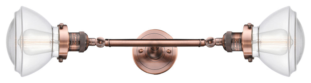 INNOVATIONS 208L-AC-G322 2-Light Bath Vanity Light Antique Copper