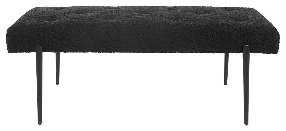 Uttermost Olivier Modern Black Bench