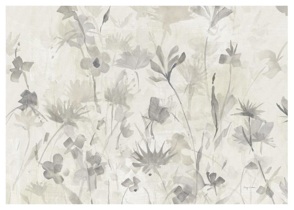 "Garden Shadows IV Crop Greige" Digital Paper Print by Avery Tillmon, 24"x17"