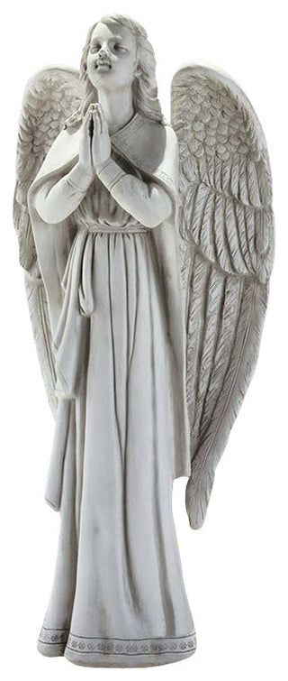 Divine Guidance Praying Angel Statue