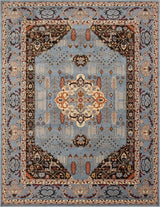 Noori Rug Traditional Vonnie Blue/Red Runner