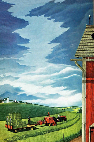"Pretty Blue Skies" Painting Print on Canvas