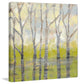 "Whispering Treeline I" Painting Print on Wrapped Canvas, 18"x18"