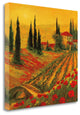 "Poppies Of Toscano I" By Art Fronckowiak, Giclee Print on Gallery Wrap Canvas