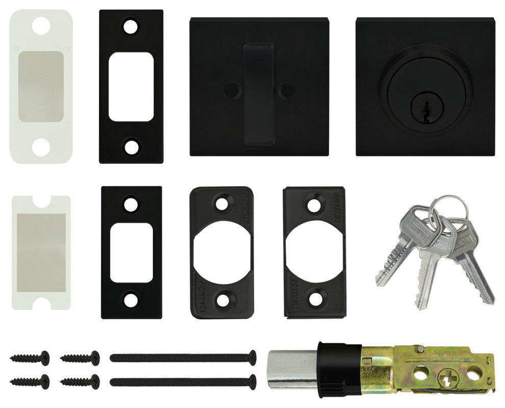 Nuk3y Hulk Deadbolt Single Cylinder, Matte Black, Single Cylinder