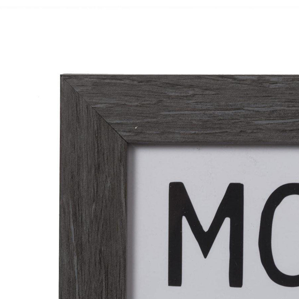 Dry Erase Monthly Whiteboard Calendar With Gray Wood Effect Frame, 18"x24"