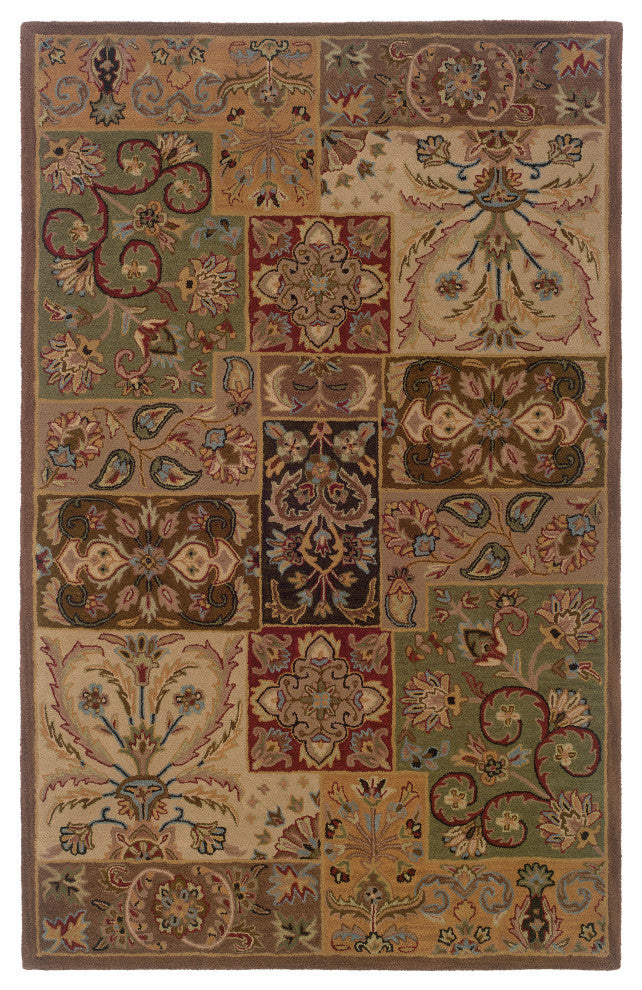 Oriental Weavers Windsor Collection Beige/Brown Oriental Indoor Area Rug 5'X8'
