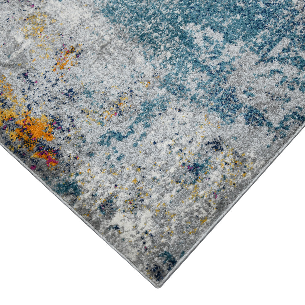 Montana Lizette Area Rug, Blue, 3'3" x 5', Abstract