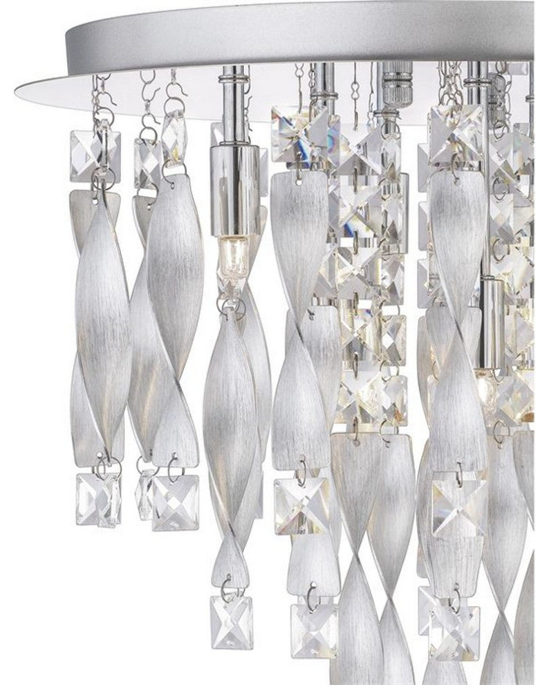 Quoizel PCTK1616C Six Light Flush Mount, Polished Chrome Finish