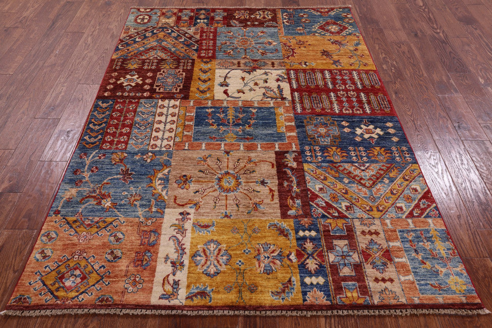 Super Kazak Hand Knotted Wool Rug 5' 0" X 6' 11" Q11099
