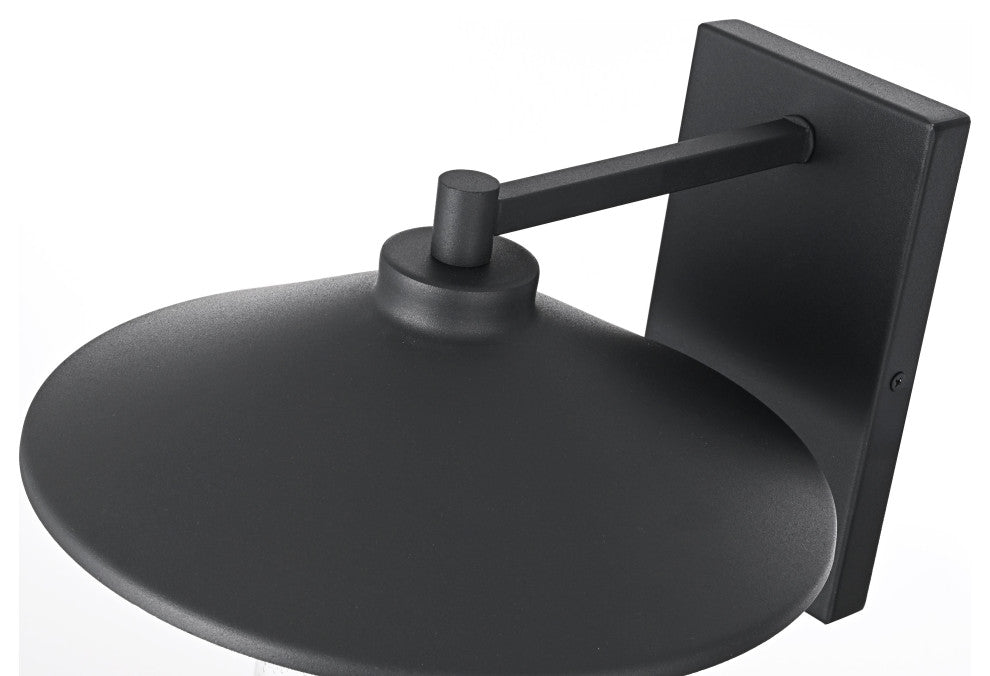 Home Living 10" Outdoor Wall Sconce, Black