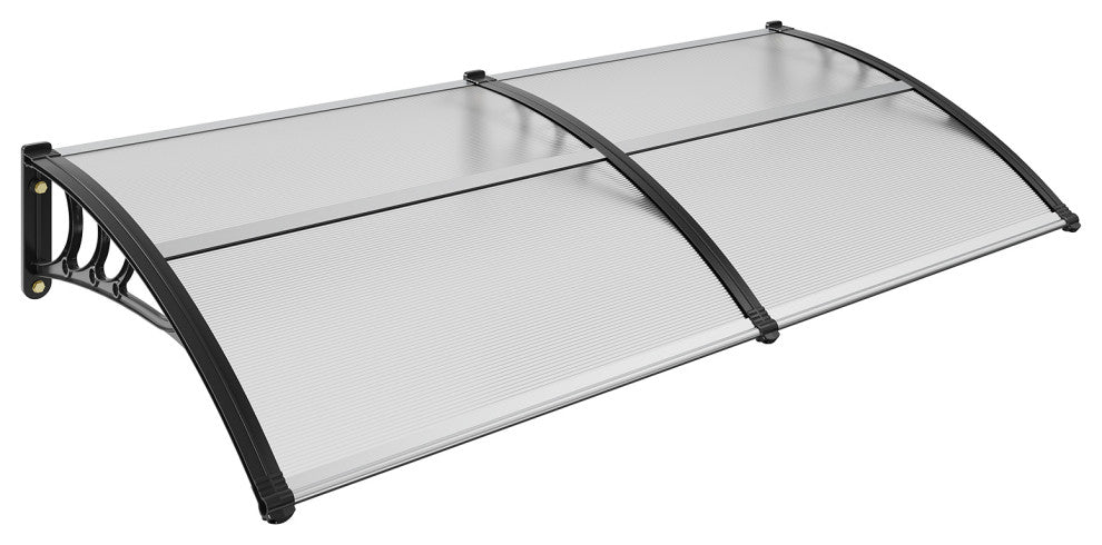 VEVOR Window Door Awning Canopy UV Rain Cover 38"x78" PC Sheet transparent