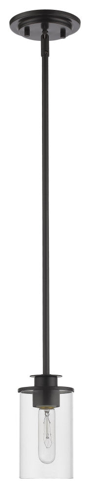 Zlite 462MP-BRZ 1-Light Mini Pendant, Clear