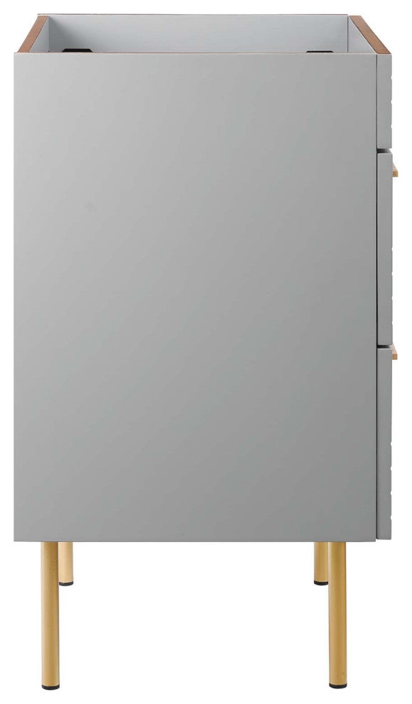 Daybreak 24" Bathroom Vanity Cabinet, Sink Basin Not Included, Light Gray