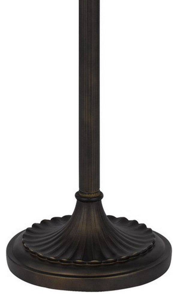 Xia 61 Inch Tiffany Style Vintage Floor Lamp, Glass Shade, Antique Bronze