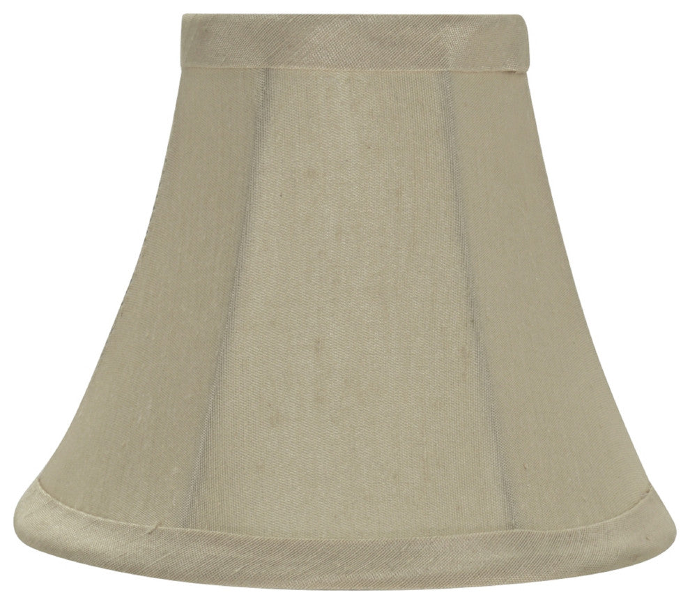 30008-6 Small Bell  Chandelier Clip On Lamp Shade Butter Creme 3"x6"x5"