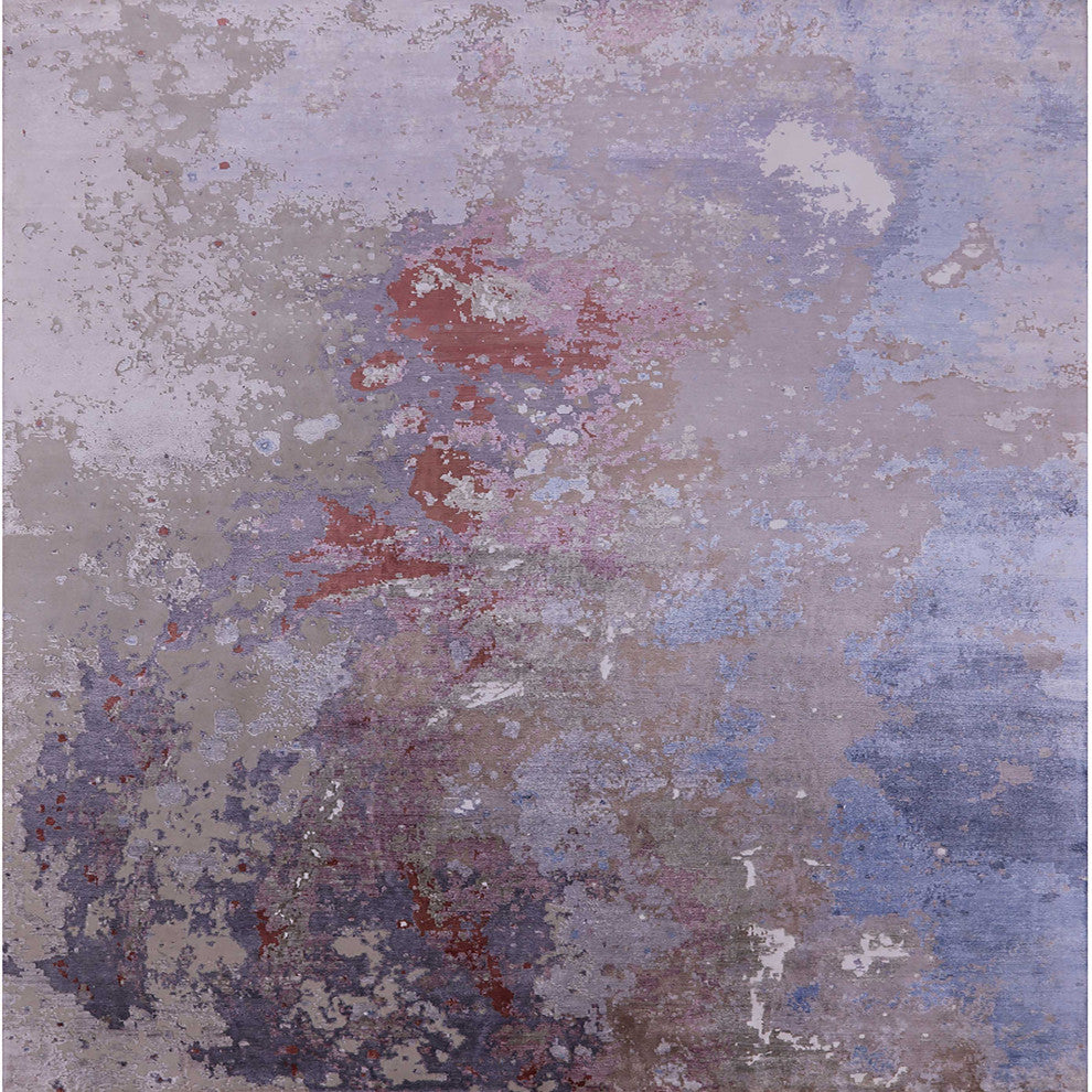 Ahgly Company Indoor Square Mid-Century Modern Area Rugs, 7' Square