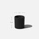 Veradek Demi Series Demi 6" Planter, Black, 6 Inch, 1 Pack