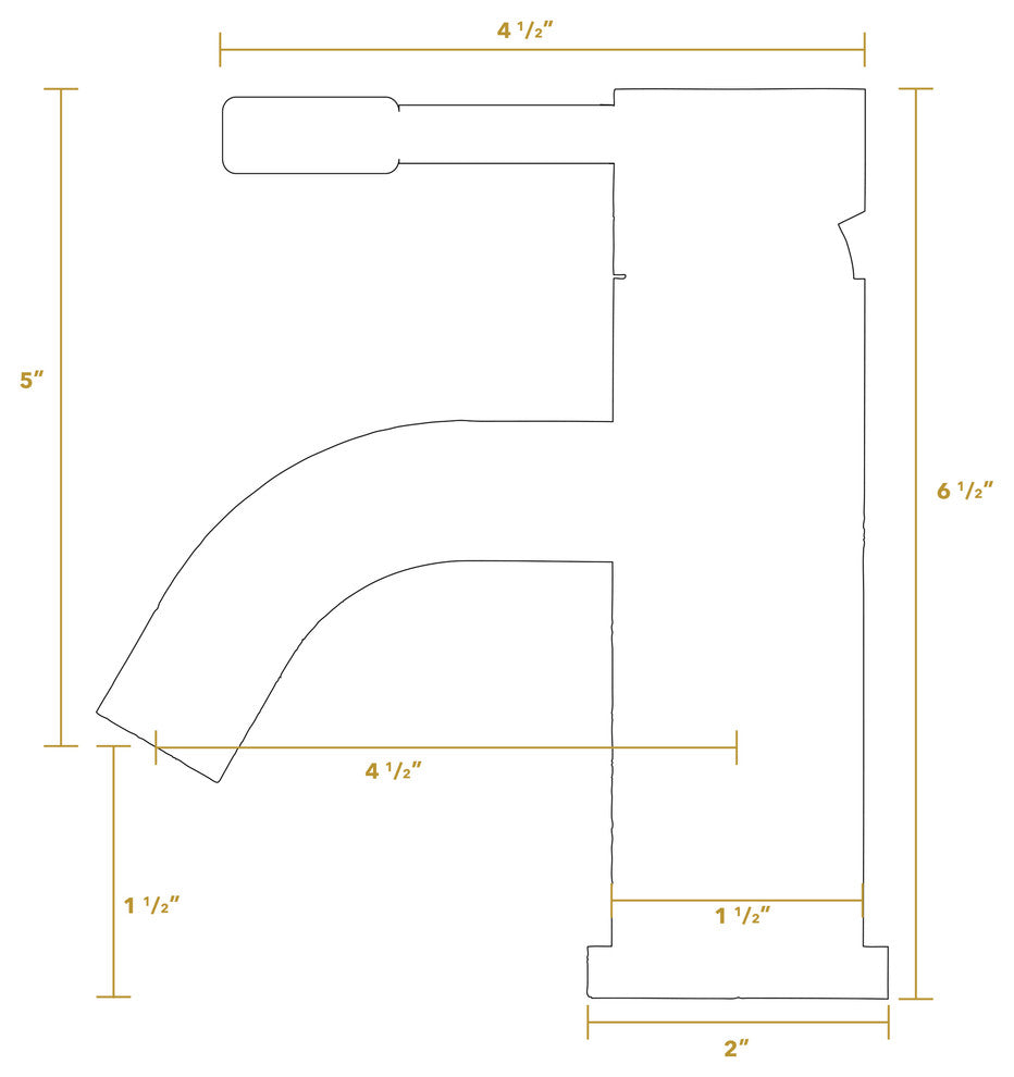 Waterhaus Solid Stainless Steel, Single Hole, Single Lever Lavatory Faucet