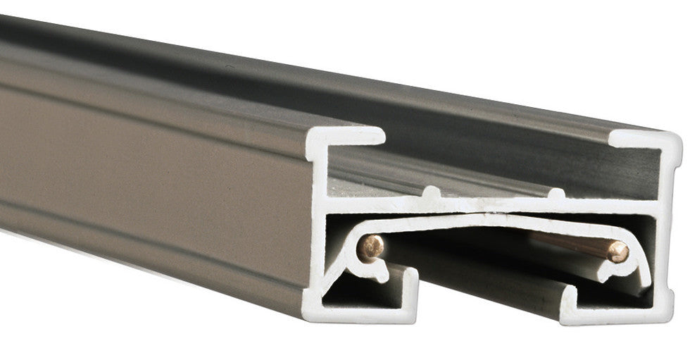 8' Track, 2 Endcaps, Brushed Nickel