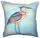 Blue Heron on Stump Small Outdoor/Indoor Pillow 12x12 - Set of Two