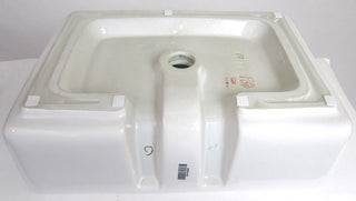 EAGO BA131 20" White Rectangular Porcelain Bathroom Sink with Overflow