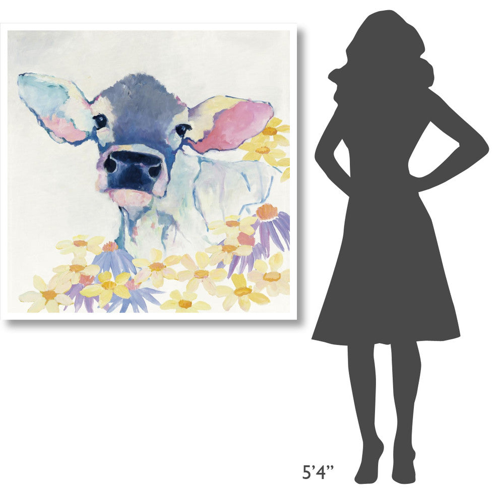 "Bessie with Flowers" Digital Paper Print by Avery Tillmon, 42"x42"