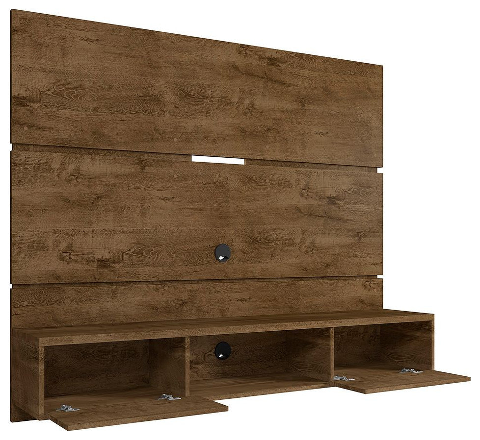 Vernon 62.99 Floating Entertainment Center in Rustic Brown