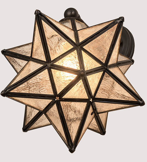 10W Moravian Star Wall Sconce