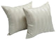 17" Jacquard Throw Pillows With Inserts, Set of 2, Shimmer Cream
