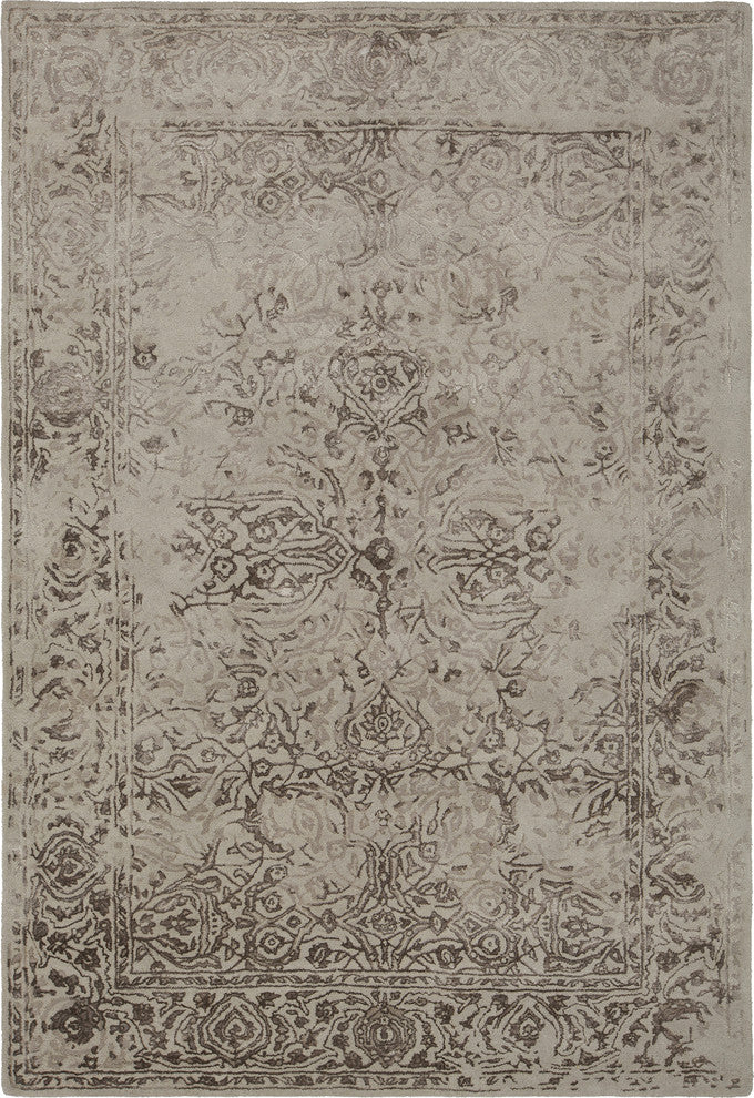 Zina Area Rug, Beige/Gray/Brown, 5'x7'6"
