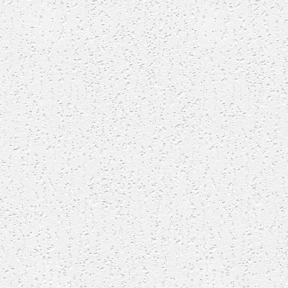 Architectural, Texture Geometric Paintable Pre-Pasted White Wallpaper Sample