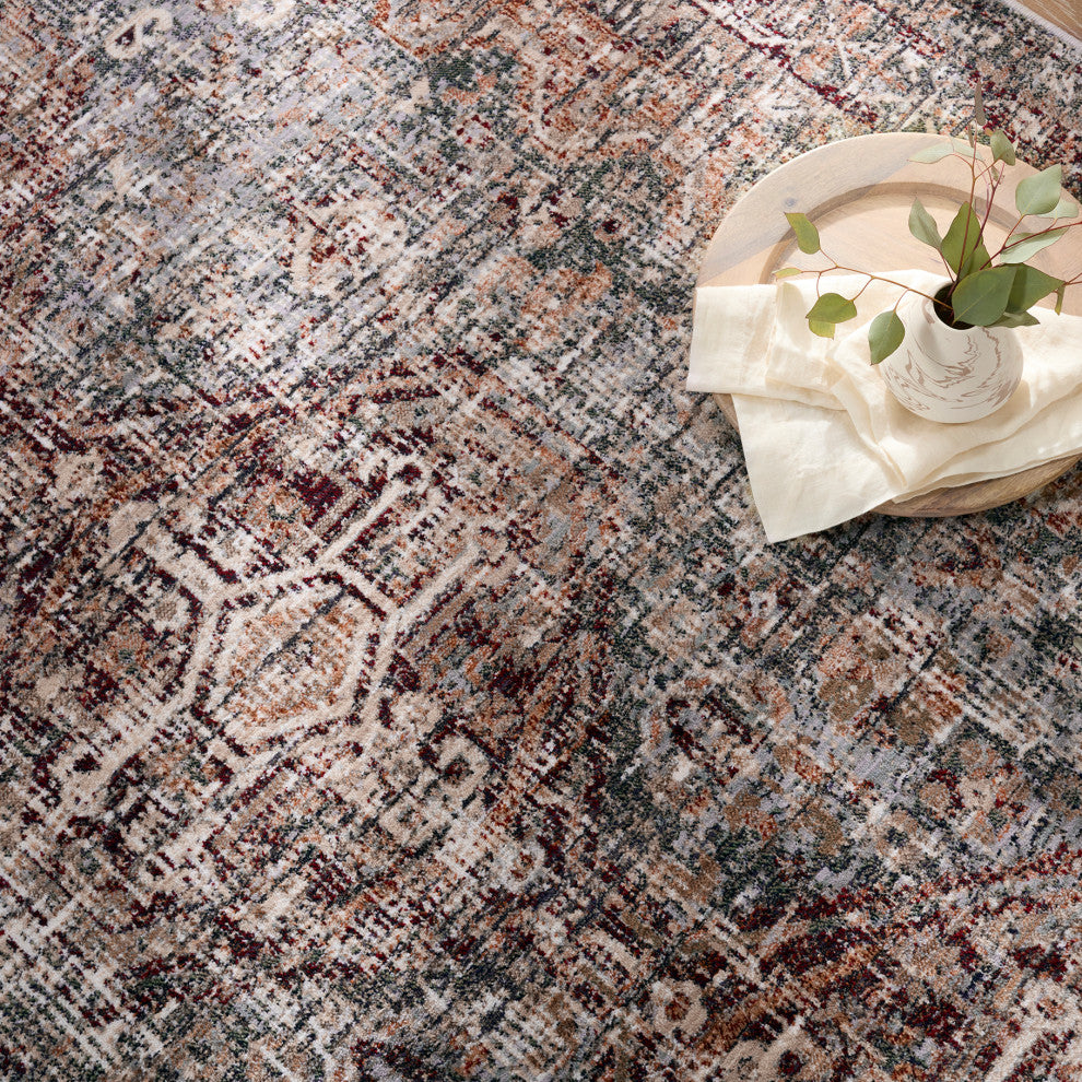 Vibe Zakaria Medallion Red/Blue Area Rug 5'X8'